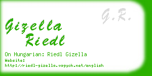gizella riedl business card